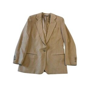 VTG Barrie Pace Ltd Blazer Jacket Women's 6 Medium Camelhair Single Button Lined